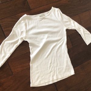 Zara white plain long sleeve
